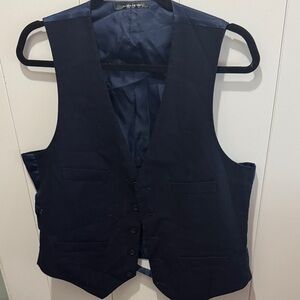 Classic Kenneth Cole Navy Blue Vest